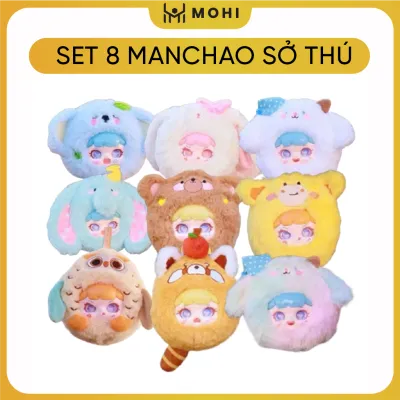 Hàng Chính Hãng - Blinbox manchao sở thú blind box set 8 ngẫu nhiên - cao ~ 14cm - Nặng 500gram - Túi Mù - Hộp Màu