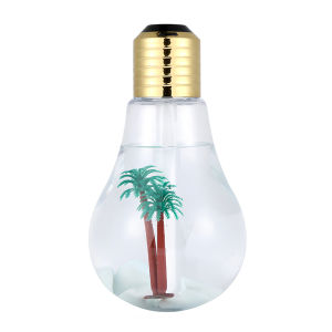 USB Humidifier 7 Color LED Night Light & Essential Oil Diffuser - 400ml Ultra Quiet Portable Mini Mist Sprayer for Bed