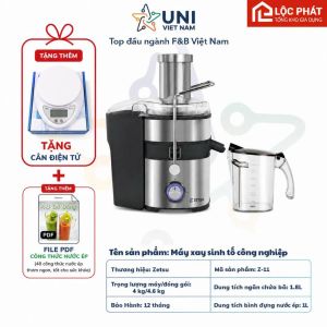 A2 Tặng Cân Điện Tử + Máy Ép Trái Cây Zetsu ZT-11 800W Chính Hãng Ép Nhanh Cho Quán