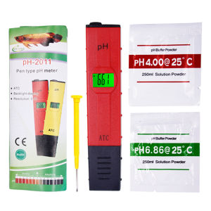 [FREE Calibration powder] [High Accuracy] Pocket Size Handheld pH Meter back light with ATC hydroponics baja ab fertigasi hidroponik