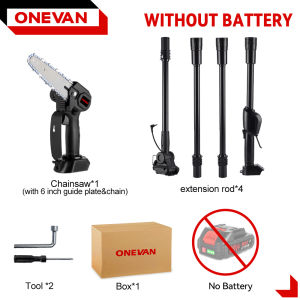 2.25M 2 IN 1 Telescoping Electric Pole Chainsaw 6 Inch Cordless Garden Tree Pruning High Branch Saw Power Tool For Makita 18V Battery