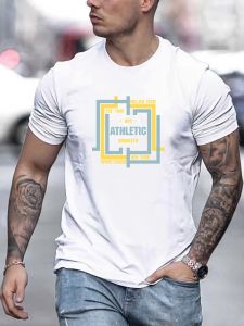 T Shirt for Man 100% Cotton Summer Round Neck Short Sleeve Graphic Print Breathable Streetwear Fashion Leisure Cool T-shirt