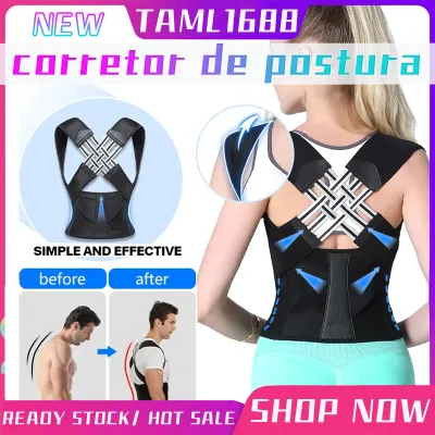 [✅SG Ready Stock] Dropshipping Stock Adjustable Back Posture Corrector Belt Women Men Prevent Slouching Relieve Pain