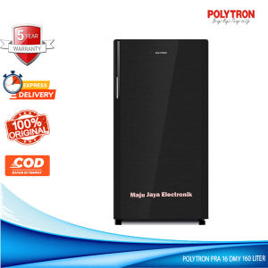 Kulkas 1 Pintu POLYTRON PRA 16 DMY GAGANG 160 Liter Pintu Kaca Semi Defrost