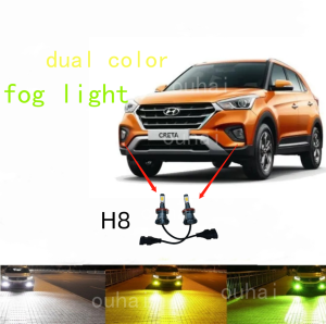 2 Chiếc Đèn LED Sương Mù Canbus H8 Cho Hyundai Creta Genesis Grandeur I20 I30 I40 Ix35 Kona Santa Fe Sonata Tucson 2015 2016 2017 2018