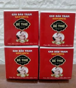 Bộ 4 hộp Cao tinh dầu tràm Bé Thơ ( 4 hộp x 15g ĐẶC SẢN HUẾ )