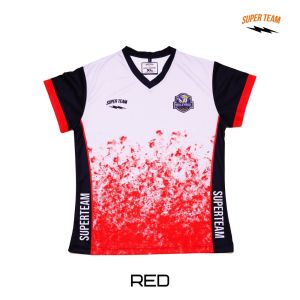 Baju Olahraga Wanita VB-51 Super Team Jersey Full Print Olahraga Voli Badminton Sepeda Senam Yoga
