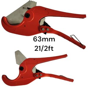 TRENY 42MM PVC and Polyethylene Pipe Cutter Fast Cut Water Pipe Scissors Professional Tool