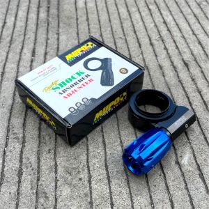 PRELOAD ADJUSTABLE SHOCK KIRI TABUNG ATAS BELAKANG 45MM MUPO RACE ORIGINAL DIAMETER 45MM STELAN PER SHOCKBREAKER KIRI SETELAN PRE LOAD ADJUSTER CNC KLIK FUNGSI TABUNG NITROGEN setelan Per Shockbreaker tabung Atas NON SELANG / KABEL TJQ-03