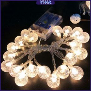 Yiha LED ไฟกระพริบ ใช้พลังงานแสงอาทิตย์  ตกแต่งต้นคริสต์มาส ไฟสวนสนามหญ้า LED solar Lantern