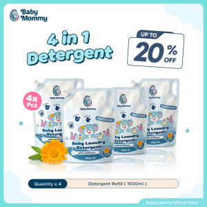 Babymommy👶 2 in 1 Gentle Baby Laundry Detergent with Soothing Softener | pH Neutral | 1000ml