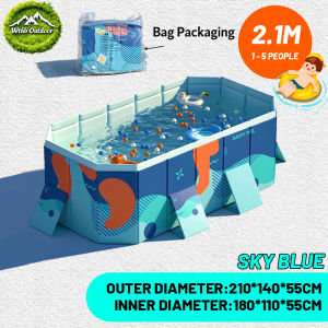 Swimming Pool Non-Inflatable Foldable Swimming Pool for Kids & Adults | Large Family Outdoor Frame Pool