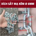 Dây xích sắt mạ kẽm [ Ø 6mm ]. 