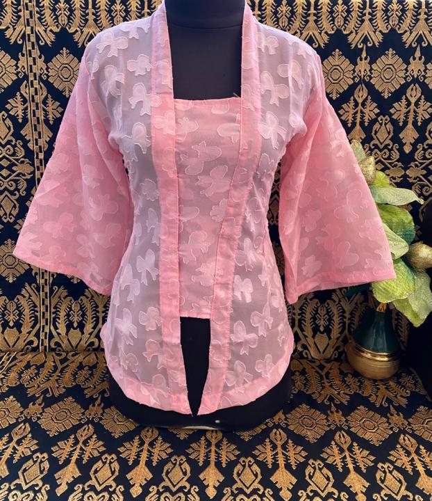 kebaya model terbaru kebaya sutra bulan lengan lonceng kebaya bahan