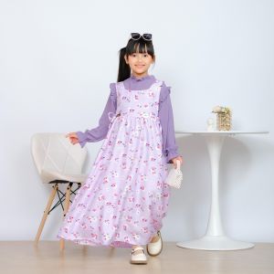 Salma Setelan Overall Anak Perempuan Elegan Murah- Model Terbaru Korean Style