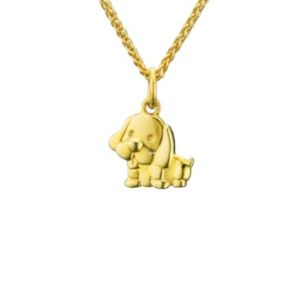 Poh Heng Jewellery 22k Dog Pendant in Yellow Gold[Price By Weight] (Online Exclusive)