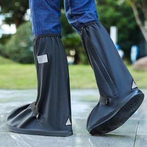 Rain-proof shoe cover waterproof rainy day non-slip thickened wear-resistant outdoor sand-proof high-tube riding men and women snow-proof and rain-proof boots cover