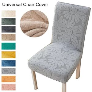 WILLUCK 1Pcs Thickened Universal Chair Cover Removable High Elastic One Chair Cover Durable Jacquard Backrest Protector for Home Kitchen