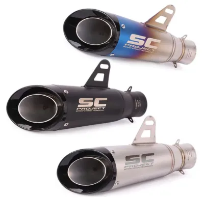 51mmUniversal Canister Motorcycle Exhaust Muffler Pipe Tailpipe Exhaust SC Project Canister Modifica
