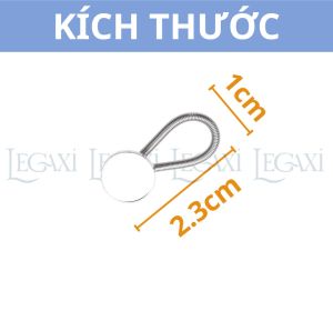 Lò Xo Kim Loại Gắn Nút Nới Rộng Cổ áo Cổ Tay Áo Quần Jean Nam Nữ Nút Trơn Đen Đồng Không May Legaxi