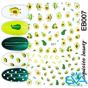 Miếng Dán Móng Tay 3D NAIL Sticker Trang Trí Hình Trái Chuối Banana F005