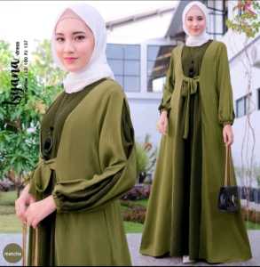 SO-Isyana Maxy Polos Basic Wanita Muslim Premium l Gamis Maxy Cringkle Kondangan Fashion Terlaris Crincle / Fashionable / Dress Murah salsabila