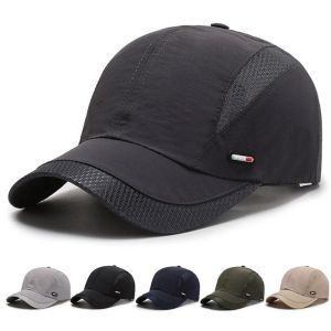 QIWANBA19 Ultra-Thin Mesh Baseball Cap Sun Protection Snapback Quick Dry Cap Breathable Golf Cap Sports Hat Female