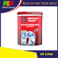 Nippon Paint Weatherbond Hi-Gloss (Quartz) Exterior Wall Paint  / Cat Luar Dinding Rumah 15L- 15 Liter. 