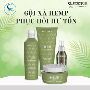 Dầu Gội Và Dầu Xả Selective Hemp Sublime Ultimate Luxury Shampoo & Conditioner Dưỡng Ẩm Chuyên Sâu
