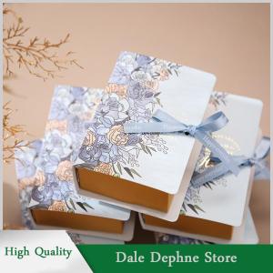 [Dale Dephne] 1pc Book Shape Gift Box Ith Ribbon Paperboard Candy Chocolate Present Packaging Box For Wedding Birthday Mothers Day