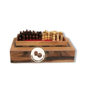 Woodentoys4u หมากรุกฝรั่ง Chess Size S