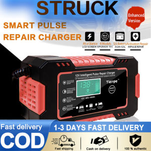 【COD+Local Delivery】Japan import Grows New Red Full Automatic Car Battery Charger 110V To 265V To 12V 24V japan Motorcycle Battery Repair Type High Power Start and Stop