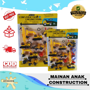 Mainan Anak Construcksi Proyek Mini Set Truck Edukasi Acekids -M568