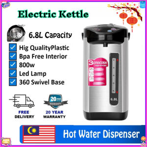 KONKA Electric Kettle 6.8L Dispenser Electric Thermos Pot Water Dispenser Stainless Steel Rapid Heating Large Capacity 3 ways of water Thermo Pot/Water heate Hot Water Dispenser Cerek Air Panas Mesin