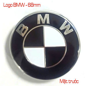 Chụp mâm xe BMW màu đen phối trắng. Loại 68mm cho dòng BMW khác nhau. BMW68