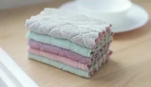 Multi-Purpose Absorbent Kitchen Towel & Microfiber Dishwashing Cloth