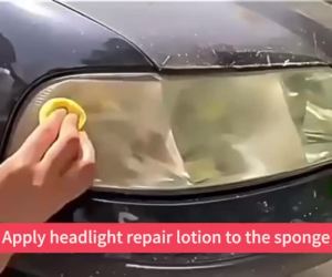 Headlight Restoration Kit Car Scratch Remover and Oxidation Cleaner for Clearer Night Driving.