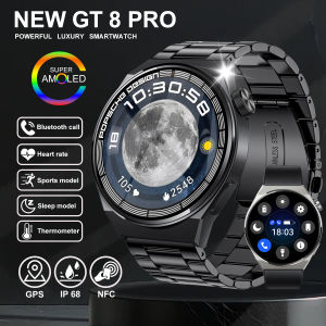 NEW NFC SmartWatch Men GT8 HD Large Screen Heart rate Bluetooth Call Luxury Smartwatch GPS IP68 Waterproof Smartwatch For Huawei