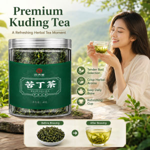 Young Bud Tea HFH Small Leaf Formosan Lettuce Herb Tea Buds Herbal Beverage Natural Taste Fresh Aroma Mellow Tea Tender Bud Tea Xiaoye Kudingcha Nenya Office Daily Drink