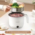 Dreepor Mini Rice Cooker 1.8L Electric Multi cooker Electric Boiling Pot Steamer Cooker Non-Stick Inner Pot With Steamer. 
