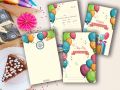20 thiệp mời sinh nhật lót đơn nhiều mẫu - in sẵn viết tay. 
