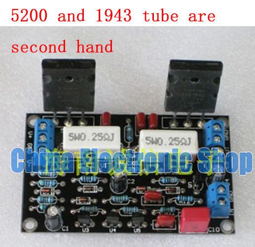 2SC5200 2SA1943 Mono 100W ด้านหลัง Stage Power Amplifier Board ที่ว่าง