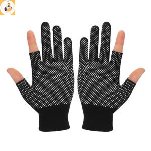 EOY Non-slip Touchscreen Nylon Gloves Men Women Summer Outdoor Riding Fitness Breathable Non-slip Sunscreen Half Finger Gloves