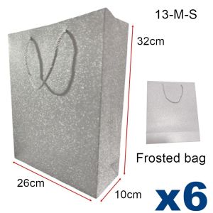 Luxury Glitter Kraft Paper Shopping Bag with Strong Handles Reusable Gift Packaging Bag for Retail Boutique Birthday Wedding and Party Favors