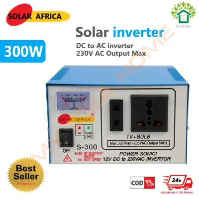 Solar Inverter 300w Solar Power Supply Inverter DC 12V TO AC 230V Output Max Inverter