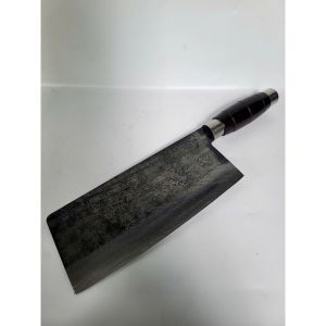 DAO CHẶT PHỞ 800G THÉP NHÍP CÁN GỖ CAO CẤP LÀNG RÈN – DAO CHẶT BẢN LỚN ĐẦM TAY