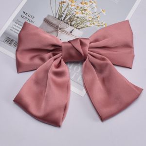 2026 Hot Sale [ Shipped from China ] Fabric JK Red bow hair clip with ribbon spring clip for the back of the head duckbill clip bow hair clip B3