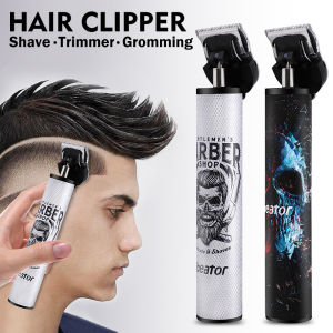 Ubeator barbershop Cordless close-cutting Digital Hair Trimmer Rechargeable Electric Hair Clipper 0mm t-blade baldheade outliner men zero