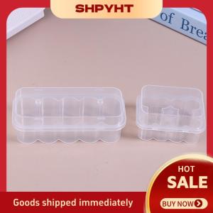 SHPYHT✨ 10Pcs 3ML 5ML 10-Slot Vial Storage Case Plastic Clear Microtube Storage Box Stackable Freezer Tube Box Diabetic Supplies