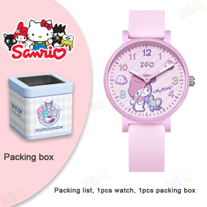 (With Box/33mm)100% Authentic Sanrio Melody Watch for Kids Girls Quartz Watch Waterproof Silicone Soft Strap Shockproof Birthday Gift Pompompurin Christmas Gifts 2177 手表女生防水